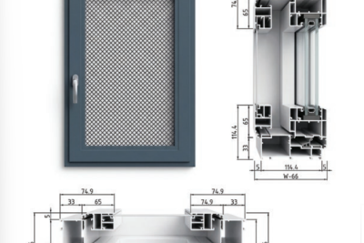 Hệ Cửa nhôm Gemwindow Imperial Model I-W122-Mesh